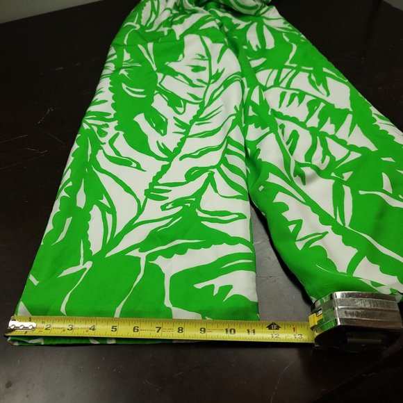 Lilly Pullitzer for Target Womens XS Jumpsuit Green White Tropical Fully Lined‎ - Picture 8 of 11